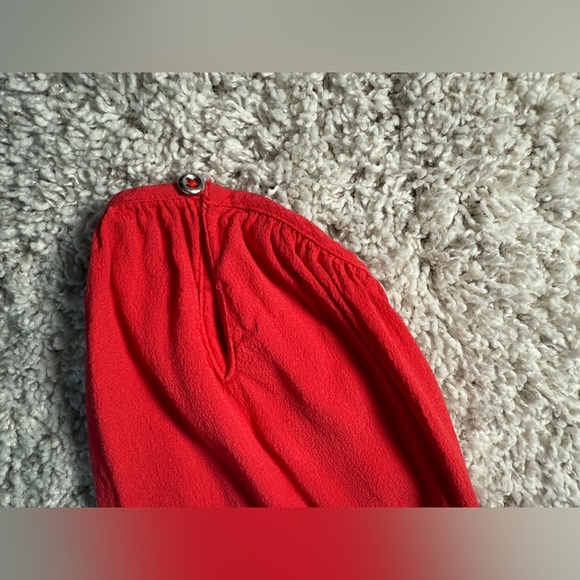 Banana Republic Red 3/4 sleeve blouse XL - Picture 3 of 6